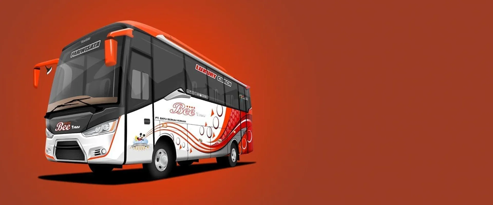 Medium Bus VIP Kapasitas 22 Seats Legrest 